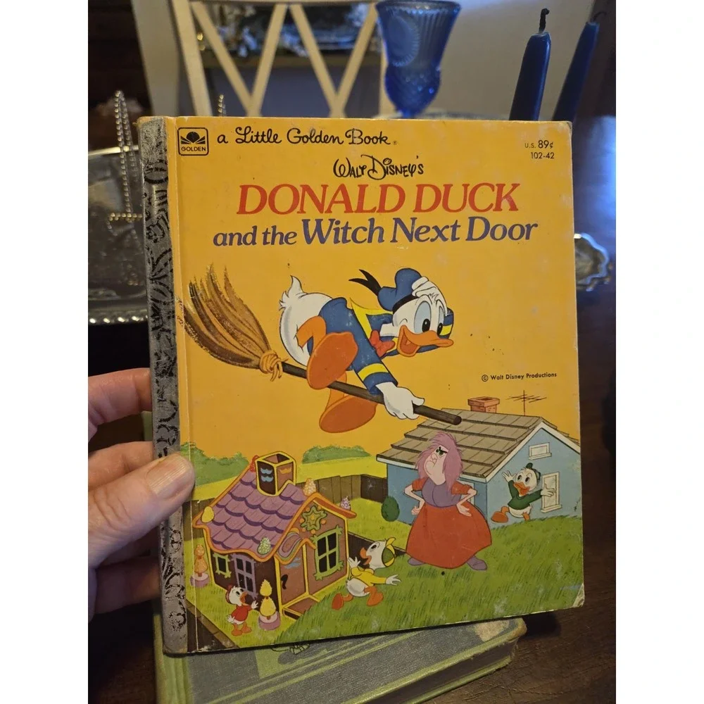 Walt Disney's Donald Duck and the Witch Next Door 1974 Golden Press Hardcover